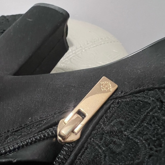 Nanette Lepore Linette Satin Lace Bow Boots Size 8 - Picture 7 of 9